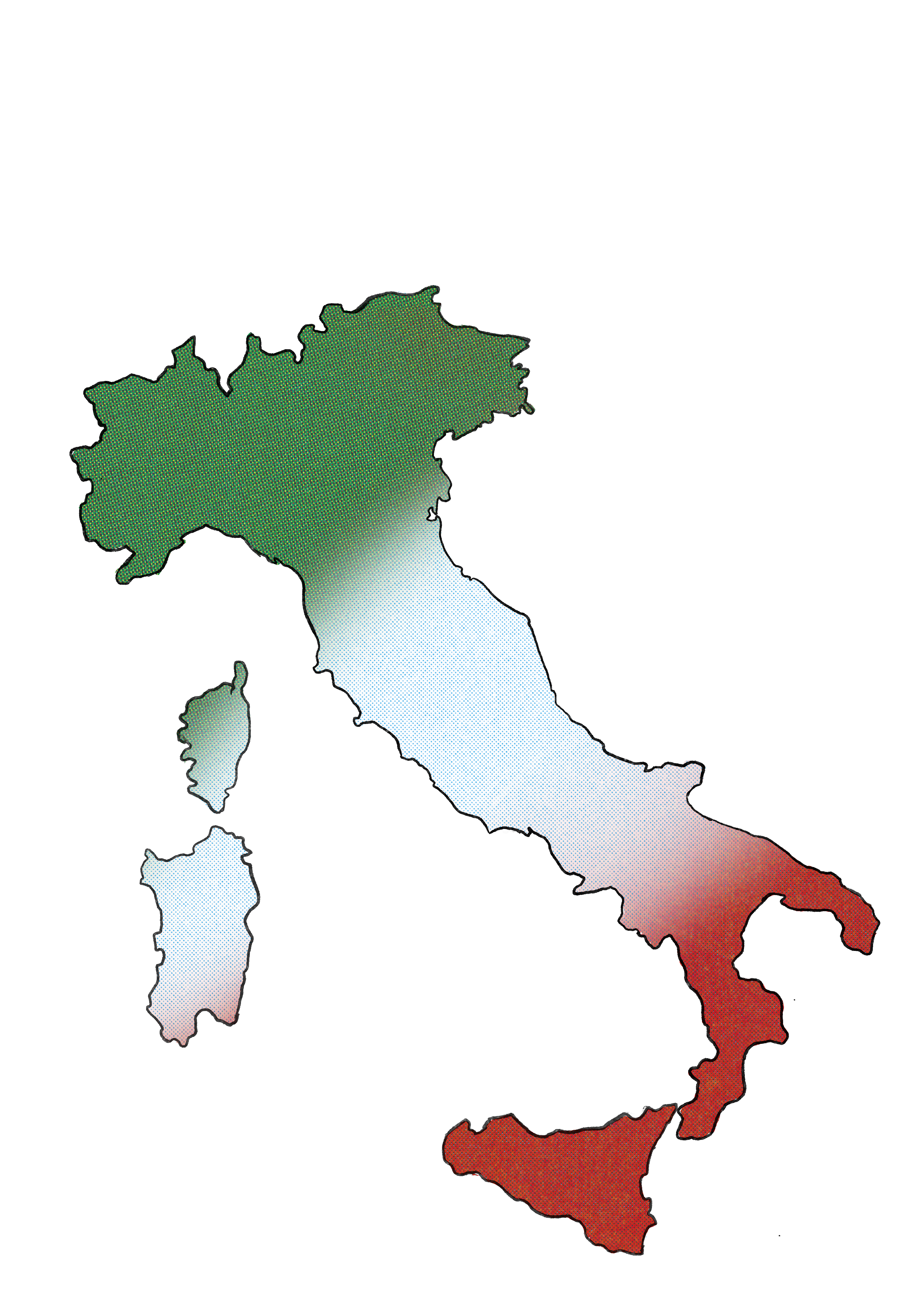 Illustration of the country of italy